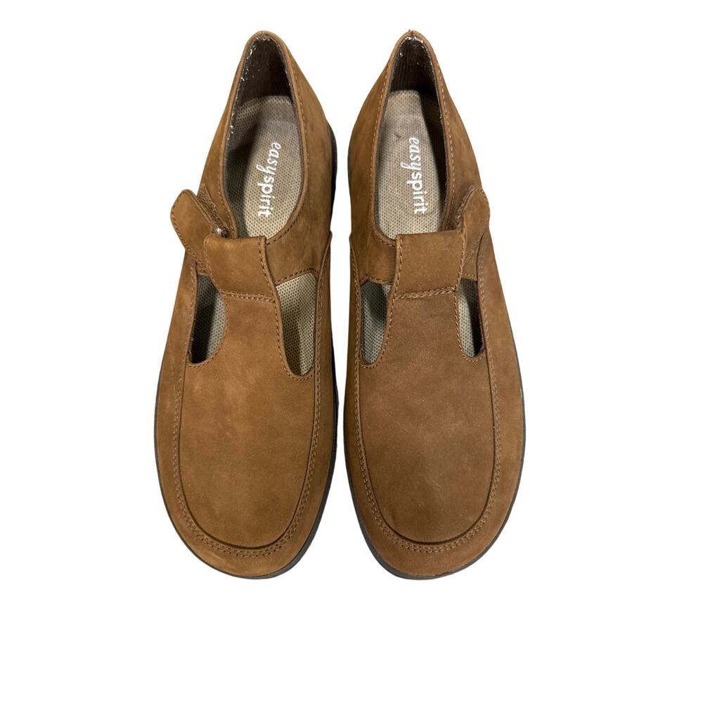 EASY SPIRIT BROWN SUEDE LEATHER MARY JANE LOAFER Shoe Sz 9 M NEW
